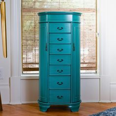 daley-2 Turquoise Bedding, Armoire With Mirror, Standing Jewelry Armoire, Oval Jewelry, Mirror Jewelry Armoire, Wayfair Furniture, Pull Out Drawers, Jewelry Armoire, Mirrors Wayfair