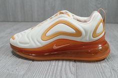 For sale are these New Sample Womens NIKE AIR MAX 720 SE White Yellow Shoes Style # AT6176 104 They are a Women's US Size: 7 As always FREE Shipping! Our Goal is to Help You Get that Perfect Pair of Shoes  Our reputation is extremely important to us, and we strive to ensure that you can buy with confidence. If you have questions about any of our products or need additional photos, please don’t hesitate to shoot us a message. ALL OUR SHOES AND OTHER PRODUCTS ARE 100% AUTHENTIC AND WERE PURCHASED Womens Nike Air Max, Rare Shoes, Air Max 720, Athletic Gear, Nike Air Max For Women, Yellow Shoes, Womens Nike, Nike Store, Air Max Sneakers