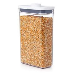 OXO Canisters OXO 1.9 Qt POP Rectangular Canister Oxo Pop Containers, Pantry Containers, Kitchen Containers, Home Basics, Glass Canisters, Storage Canisters, Stackable Storage, Kitchen Canisters, Glass Storage