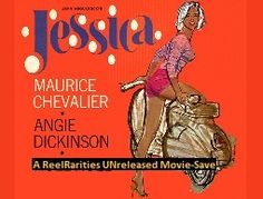 an advertisement for the movie's release, featuring a woman on a scooter