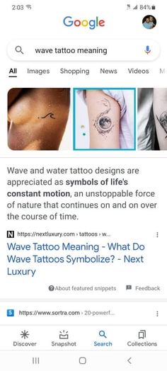 an image of some tattoos on the back of someone's arm and chest,