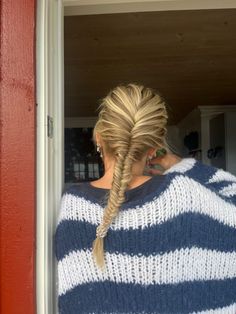 Winter Hair Styles, Pigtail Braids, Hair Tips Video, Work Hairstyles, Fish Tail, Good Hair Day, Fish Tail Braid, Hair Envy, Aesthetic Hair