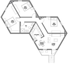 the floor plan for a two bedroom apartment