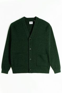 Green Cardigan Outfit, Dark Green Cardigan, Mens Fashion Streetwear, Mens Fashion Casual Outfits