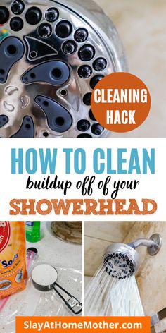 how to clean a shower head