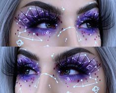 Halloween Graphic Liner Makeup, Goth Eye Makeup, Anime Eye Makeup, Makeup Drawing, Cute Eye Makeup, Ethereal Makeup