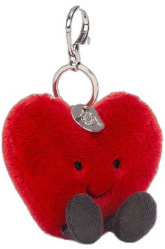 Jellycat Amuseable Heart Bag Charm - Plush - Jellycat - Bumbletree Personalised Jumpers, Personalized Bunny, Soft Book, Gifts For Sports Fans, Get Well Gifts, Heart Bag, Plant Lover Gift, Bugs And Insects, Foodie Gifts