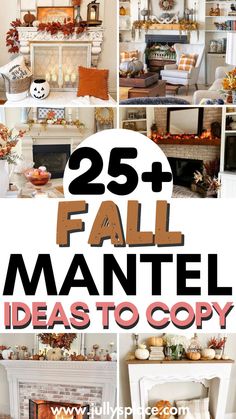 fall mantel ideas, fall mantel decor, fall mantel decorations, fall fireplace ideas, fall decor ideas Fall Mantels Mantles Decor, Cozy Fall Fireplace, Autumn Fireplace Decor