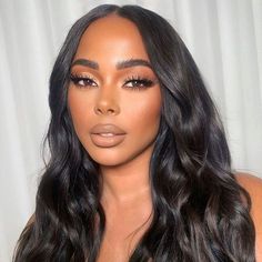 Glowy Bridal Makeup Brown Skin, Natural Prom Makeup For Brown Eyes Black Dress, Wedding Makeup Mixed Women, Brown Girl Makeup Looks, Brown Glam Makeup, Nude Makeup Looks, Makeup Brown Skin, Brown Girl Makeup, Black Bridal Makeup