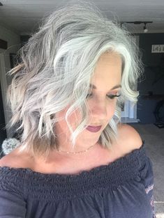 Silver Haired Beauties, Grey Hair Transformation, Grey Curly Hair, Gorgeous Gray Hair, Grey Hair Inspiration, Beautiful Gray Hair, Gray Hair Growing Out, The Dye, Dark Brunette