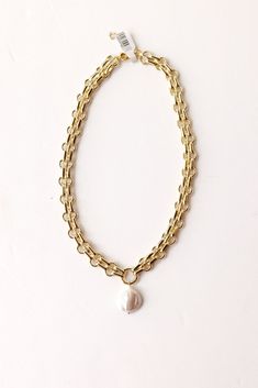 pearl chain necklace the cutest chunk necklace that makes a statement! Pearl Necklace With Chunky Chain For Gift, Chunky Chain Pearl Necklace For Gift, Gold Pearl Chain Necklace With Chunky Chain, Pearl Chain Necklace, Embroidery Top, End Of Season Sale, Floral Maxi, Pearl Chain, Gaming Gifts