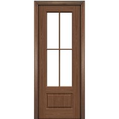 Port Collection Biscayne Mahogany 4 Lite Prehung HVHZ Impact Rated Door Impact Doors, Steel Bar, Types Of Doors, Iron Doors