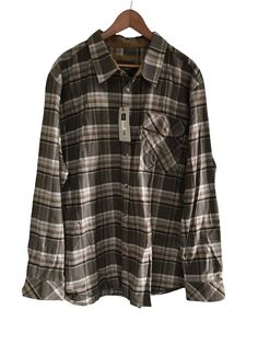 CQR Men’s flannel shirt button down brown plaid tactical Sz XXL. New with tags Armpit to armpit 27” Length 33” (x) Brown Button-up Cotton Flannel Shirt, Brown Button-up Flannel Shirt With Pockets, Casual Brown Flannel Shirt, Brown Button-up Flannel Shirt, Brown Flannel Shirt With Button Closure, Brown Button Closure Flannel Shirt, Rugged Plaid Flannel Shirt, Camp Rock, Brown Plaid