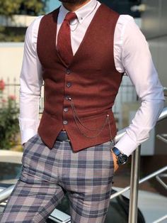 Fabros Claret Red Slim Fit Cotton Vest – brabion Beige Suits Wedding, Waist Coat Men, Dress Suit Vest, Mens Vest Casual, Mens Suit Vest, Beige Suits, Scottish Fashion, Waist Coat, Claret Red