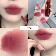 Gege Bear Velvet Matte Mist Lipstick Long Lasting High Pigment Color Non-Stick Cup Velvet Lip Gloss Gege Bear, Daily Makeup, Velvet Matte, Non Stick, Lip Gloss, Mist, Long Lasting, Velvet, Makeup