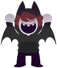 an image of a cartoon character with bat wings