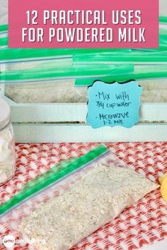 the ingredients to make homemade rice are displayed in front of a box with labels on it