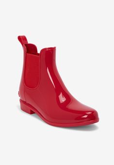 No matter what the weather brings, you can confidently take the day by stylish storm in these easy-on rain boots. The waterproof rubber upper will protect Wide Width Shoes, Tunic Tank Tops, Rain Boot, Womens Ankle Boots, Waterproof Boots, Boot Sandals, New Shoes, Rubber Rain Boots, Stay Warm