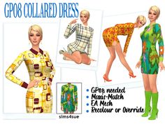 an advertisement for the new clothing line from modo collated dresses, with images of women in different outfits