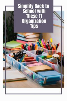 the back to school with organization tips