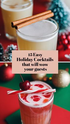 15 Easy Holiday Cocktails That Will Wow Your Guests (You Won't Believe #7!) Beautiful Cocktails, Easy Holiday Cocktails, Easy Cocktail, Flavor Combinations, Festive Cocktails, Cocktail Recipes Easy, Easy Cocktails, Holiday Cocktails, Drink Recipes