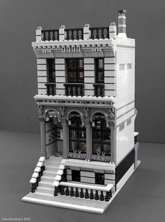 a model of a building made out of legos