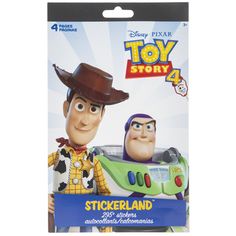 toy story 4 stickerland with buzz and woody from the movie toy story book