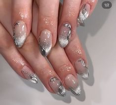 Cat Eye Nail Designs, Fancy Nails Designs, Make Up Inspo, Cute Gel Nails, Fancy Nails, Dope Nails, Us Nails, Cute Acrylic Nails