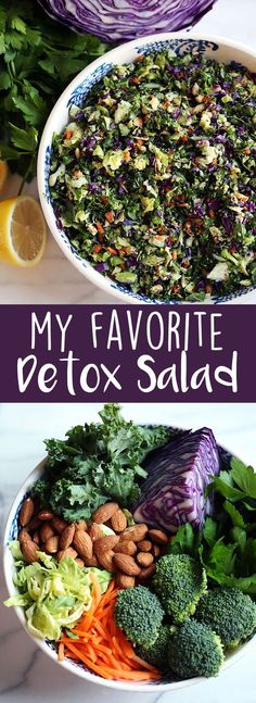 Types Of Salads, Gut Cleanse, Salad Kale, Detox Salad, Cleanse Diet, Diet Vegetarian, Nutrient Dense Food