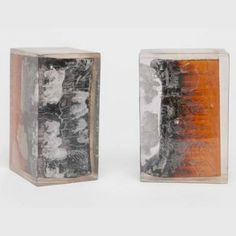 Eskor Bookends River Cabins, Resin Block, Air Lounge, Sculpture Relief, Lamp Making, Alice Lane Home, Alice Lane, Interior Design Accessories, Wood Bookends