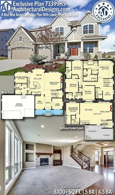 the floor plan for this house is very large and has lots of space to put in it