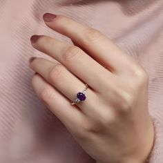 Elevate your special moment with this exquisite Oval Cut Amethyst Engagement Ring. Delicately adorned with dainty diamonds, this promise ring is a testament to your love, making it a perfect gemstone bridal ring for your unforgettable proposal. #WomenRing #DiamondRing #AmethystRing #UniqueRing #ProposalRing #SolitaireRing #PromiseRing #GoldRing #GemstoneRing #EngagementRing #BridalRing #UniqueJewelry #BirthdayGift Elegant Amethyst Birthstone Ring For Promise, Elegant Purple Crystal Promise Ring, Elegant Amethyst Promise Ring With Accent Stones, Fine Jewelry Birthstone Ring For Proposal, Fine Jewelry Amethyst Crystal Promise Ring, Fine Jewelry Amethyst Crystal Ring For Promise, Fine Jewelry For Proposal With Birthstone, Fine Jewelry With Birthstone For Proposal, Fine Jewelry Birthstone For Proposal