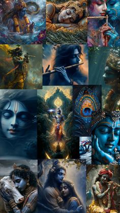 many different images of hindu deities