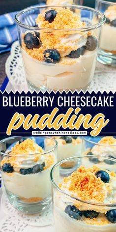 Craving a delicious and refreshing dessert that won't heat up your kitchen? Look no further than this no-bake Blueberry Cheesecake Pudding Recipe! 4th Of July Dessert, No Bake Blueberry Cheesecake, Recipes With Few Ingredients, Refreshing Desserts, Easy No Bake Desserts