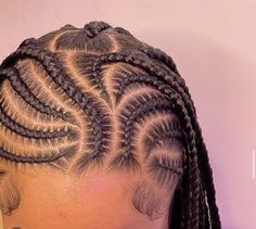 Zig Zag Fulani Braids With Curls, Flat Twist Into Bun, Corn Row Front Box Braids Back, Easy Natural Protective Styles, Strait Back Braids, Star Design Braids, Braids In Front Twist In Back, Cornrows On Short Natural Hair, Feedin Braids Straight Back