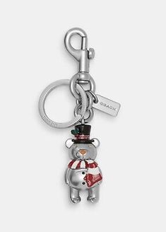 a key chain with a snowman on it