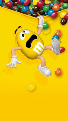 an image of a cartoon character with many balls in the background and on the ground