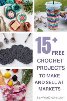 15 free crochet projects to make and sell at markets