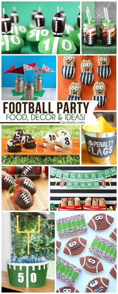 football party food and decor ideas