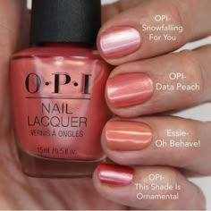 Opi Spring 2023 Collection, Opi Spring 2023, Aqua Nails, Opi Polish, Opi Nail Colors, Nails Opi, Pretty Nail Colors, Peach Nails, Nail Colours