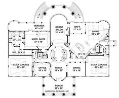 the first floor plan for this luxury home