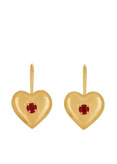 Lover Earrings - Red / Polished Gold – Mondo Mondo Sugarfix By Baublebar Santa Earrings, Lover Earrings, Red Polish, Earrings Aesthetic, Future Wardrobe, Digital Closet, Golden Earrings, Earrings Inspiration, Heart Drop Earrings