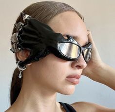 Gas Mask Girl, Eyewear Trends, Nyc Design, Mask Girl, Avant Garde Fashion, Trending Sunglasses, Eyewear Fashion, Fashion Fabric, Diy Fashion