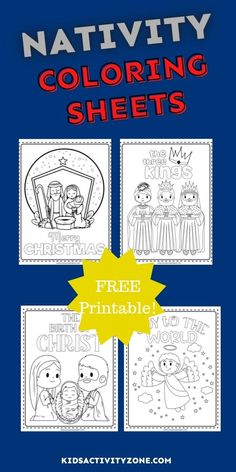 the nativity coloring sheets for kids to color and print with free printables