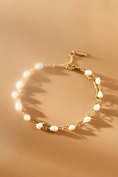 Tribeca Bracelet | Anthropologie Bridesmaid Accessories Jewelry Affordable Elegance Bridal Accessories, Wedding Bridesmaids Jewelry, Minimal Jewelry Bracelet, Bridesmaid Pearl Bracelets, Fine Pearl Bracelet, White Gold Jewelry For Women, Pearl Bracelets Gold Simple For Women, Minimalist Bracelet Pearl, Wedding Gifts For Bridemaids