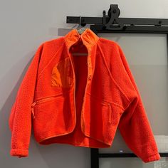 Free People Movement Hit The Slopes Fleece Jacket In Coral/Orange Worn Once! Comes From A Pet Free & Smoke Free Home. Size Xs. Fits Small, It’s Oversized! Cozy Orange Long Sleeve Outerwear, Orange Outerwear For Sports In Fall, Cozy Orange Winter Outerwear, Functional Orange Outerwear For Fall, Functional Orange Long Sleeve Outerwear, Orange Long Sleeve Track Jacket For Fall, Long Sleeve Orange Track Jacket For Fall, Casual Orange Track Jacket For Winter, Sporty Orange Outerwear For Outdoor Activities