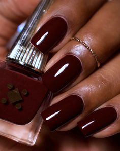 Dark Skin Nail Polish, Nail Suggestions, Fall Nail Polish, Nail Polish Colors Fall, Colors For Dark Skin, Toenail Polish, Dark Nails