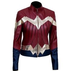 Great Shopping Wonder Woman New Stylish Ladies Halloween Costume Party Leather Jacket, Jackets Fitted Leather Jacket For Cosplay In Winter, Fitted Long Sleeve Outerwear For Halloween, Long Sleeve Leather Jacket For Fall Cosplay, Winter Cosplay Biker Jacket With Long Sleeves, Long Sleeve Biker Jacket For Cosplay In Winter, Long Sleeve Biker Jacket For Cosplay, Winter, Winter Long Sleeve Biker Jacket For Cosplay, Fitted Long Sleeve Leather Jacket For Cosplay, Halloween Costume Outerwear With Long Sleeves