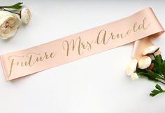 Bachelorette Future Mrs Bridal Sash by ShadesOfPinkBtq on Etsy Satin Sash, Hens Night, Bridal Sash, Hen Do, Fine Art Wedding Photographer, Hen Party, Fine Art Wedding, Place Card Holders, Wedding Photographers