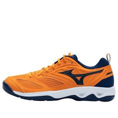 Mizuno Dynablitz 'Orange Dark Blue' V1GA212160 (SNKR/Unisex/Low Top/Non-Slip/Wear-resistant) Fashion Performance, Training Shoes, Stylish Sneakers, Low Top, Perfect Pair, Top Sneakers, Your Perfect, Dark Blue, Shoes Sneakers